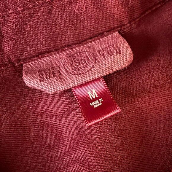 SO Burgundy Long Sleeve Blouse - Picture 6 of 6